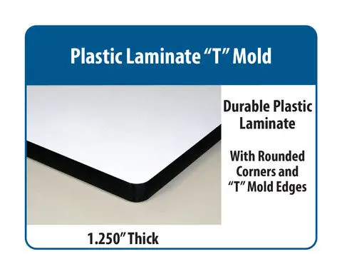Ergo-Line Hd Height Adjust Base Bench With Plastic Laminate "T" Mold Surface 1