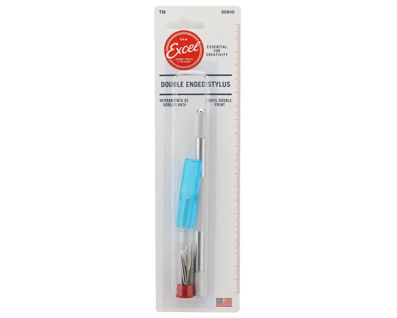 Excel Double Ended Knife, Stylus & Embosing Tool W/Aluminum Handle, Exl30610 1