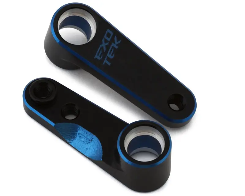 Exotek Associated B7 Hd Aluminum Steering Cranks (Black/Blue), Exo2241 1