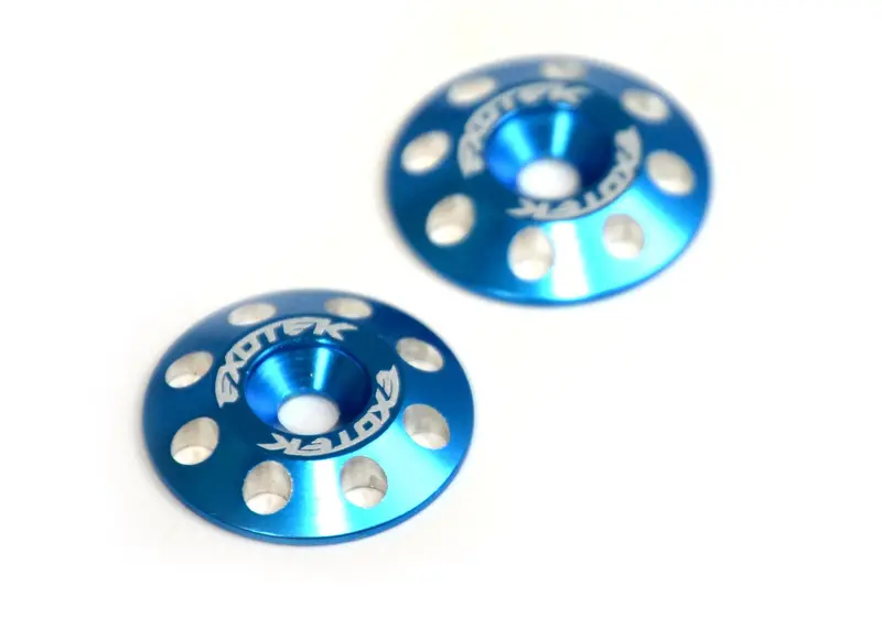Exotek Flite Wing Buttons V2, 6061 Al., Blue, 1678Blu 1