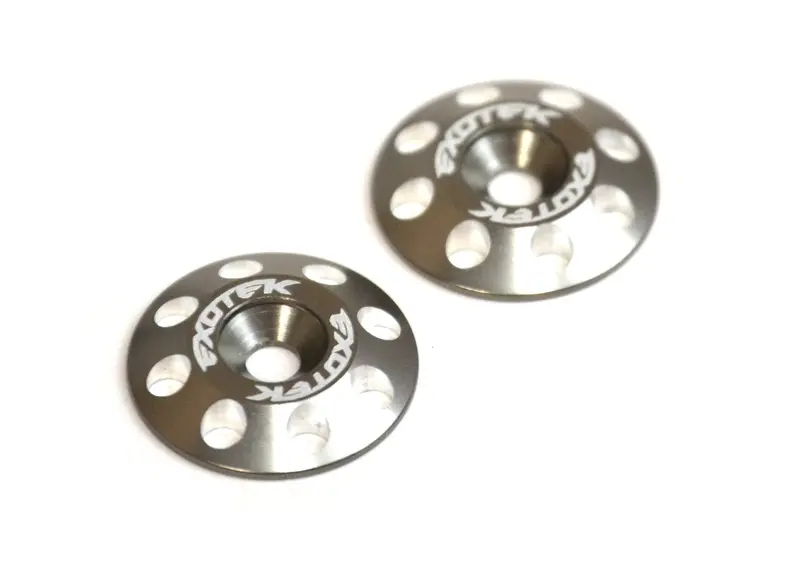 Exotek Flite Wing Buttons V2, 6061 Aluminum, Gunmetal, 1678Gun 1