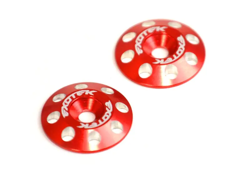 Exotek Flite Wing Buttons V2, 6061 Aluminum, Red, 1678Red 1