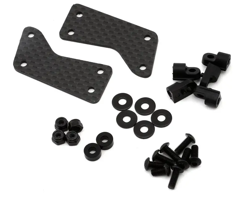 Exotek Gfrp/Quasi Speed Sprint Adjustable Hd Carbon Fiber Front Wing Mount Set, Exo2304 1