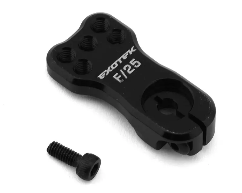 Exotek Hd Aluminum Racing Servo Horn (25T Protek/Futaba) (Black), Exo2256 1