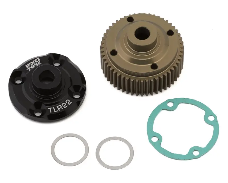 Exotek Losi 22S Sprint 7075 Aluminum Hd Differential Gear Set, Exo2355 1