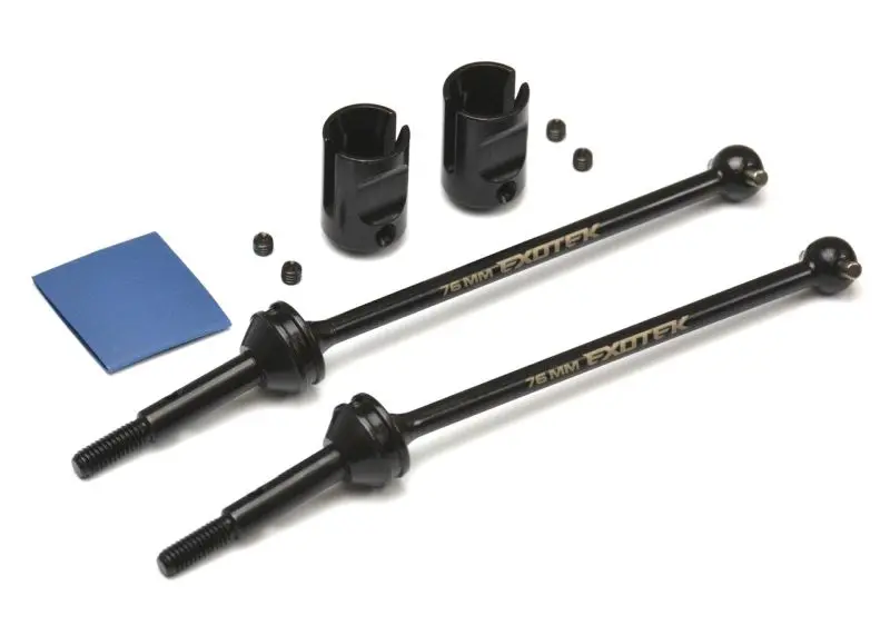 Exotek Traxxas Slash Rear Hd Steel Cvd Axle Set 76Mm, V3 2.5Mm Pins, Exo2282 1