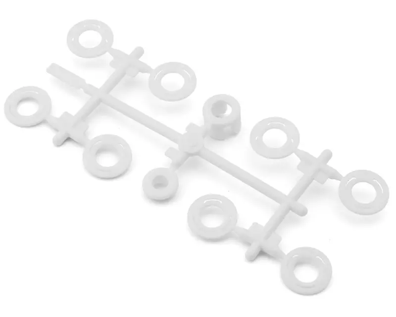 Factory Team Rc28r Ft Sidewall Flange Set, White 1