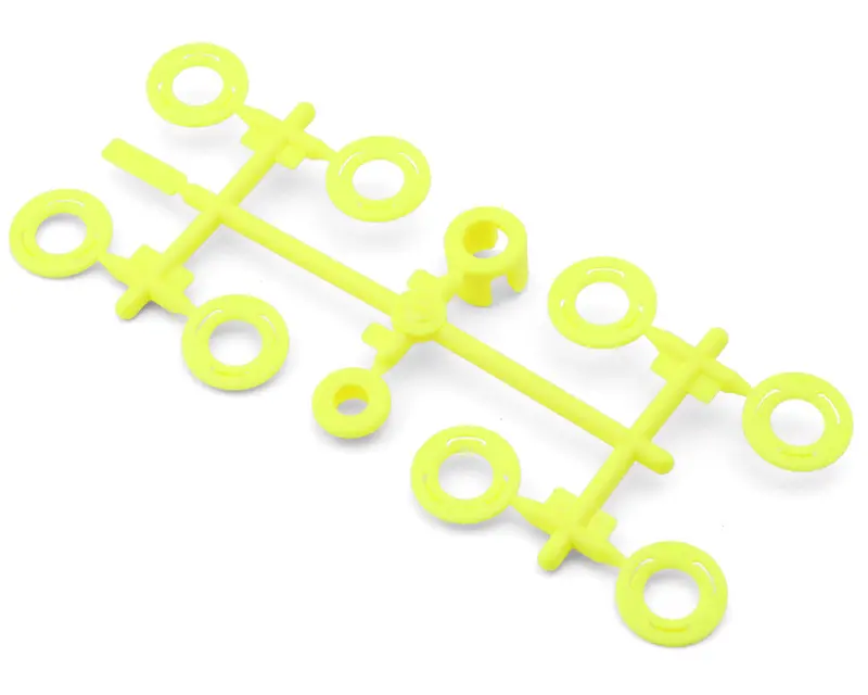 Factory Team Rc28r Ft Sidewall Flange Set, Yellow 1