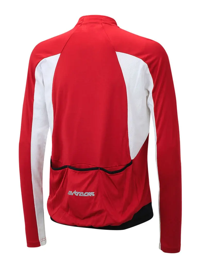 Fahrradtrikot Langarm Pro T Rot 2