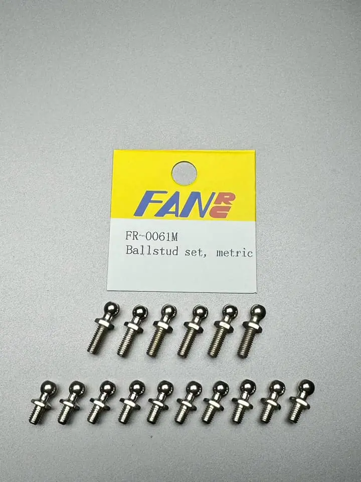 Fan Rc Ball Stud Set, Metric, Fr-0061M 1