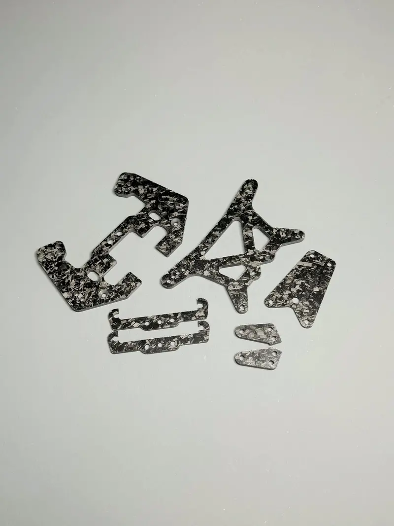Fan Rc Forged Carbon Fiber Set For 4Wd, Fr-0201F 1