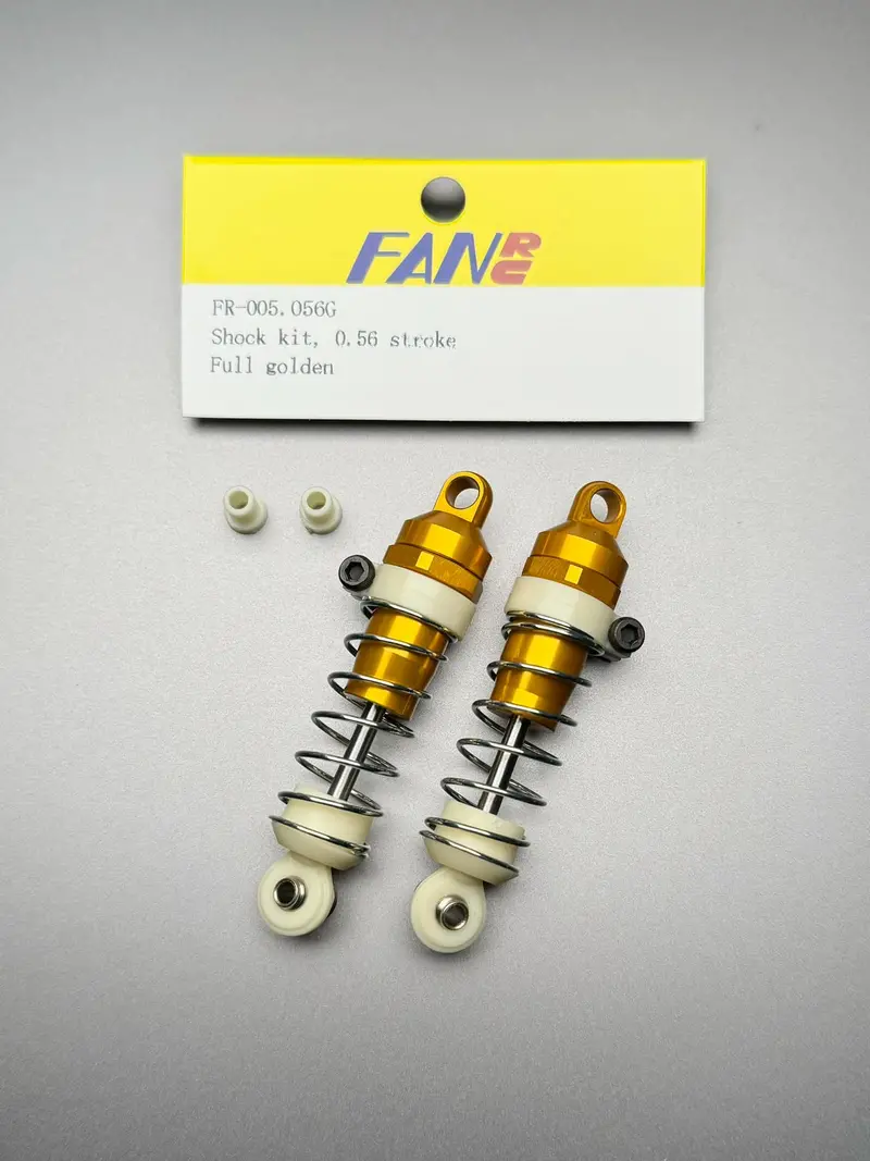 Fan Rc Shock Kit, 0.56 Stroke Golden Body & Golden Cap, Fr-005.056G 1
