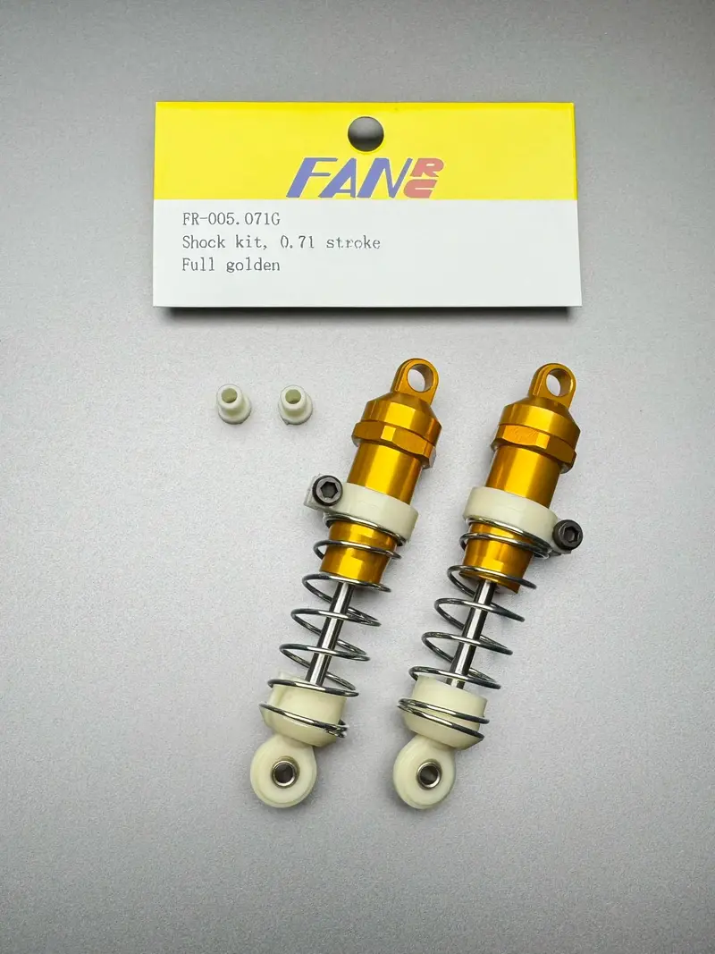 Fan Rc Shock Kit, 0.71 Stroke Golden Body & Golden Cap, Fr-005.071G 1