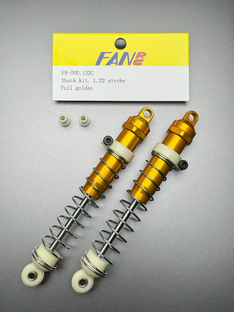 Fan Rc Shock Kit, 1.32 Stroke Golden Body & Golden Cap, Fr-005.132G 1