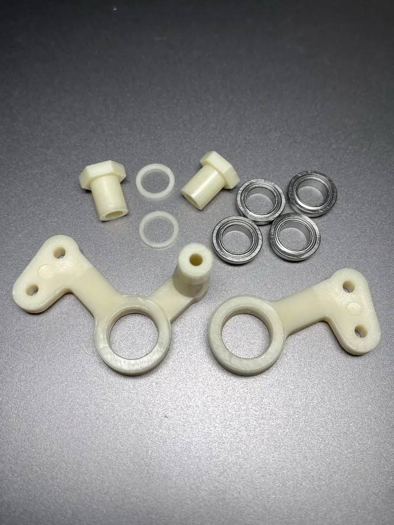 Fan Rc Steering Bellcranks With Bearings, Worlds Style 1
