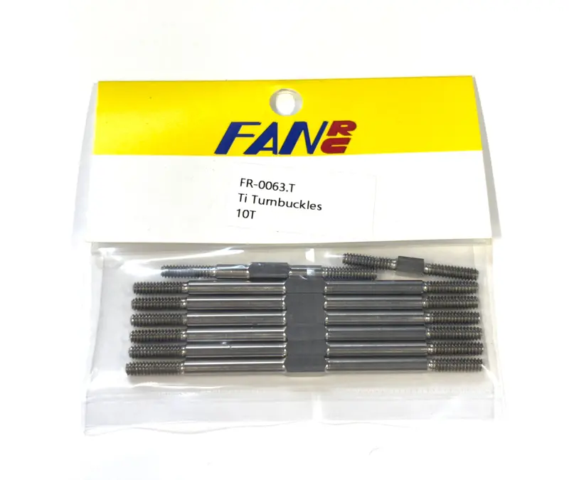 Fan Rc Titanium Turnbuckles, Fits Rc10t, Fr-0063.T 1