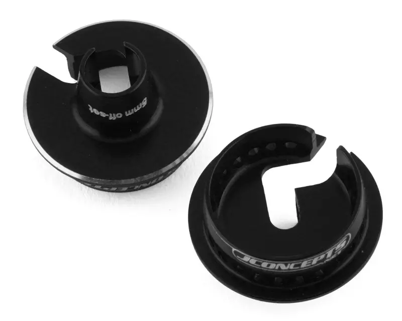 Fin Aluminum 13Mm Shock Spring Cups (Black) (5Mm Offset), Jco2703-2 1