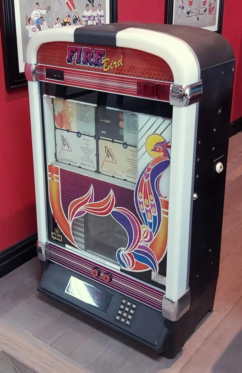 Fire Bird Wall Mounted Jukebox 1
