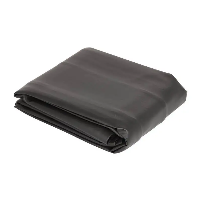 Fitted Round Corner Cover For 12' Shuffleboard Table - Black Leatherette 1