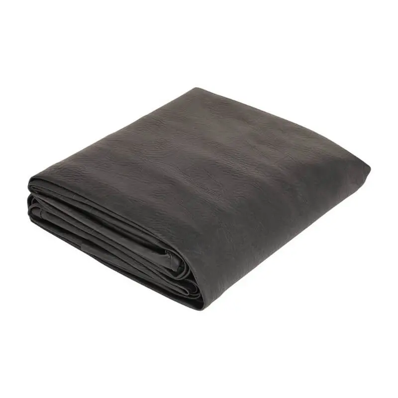 Fitted Square Corner Cover For 14' Shuffleboard Table - Black Leatherette 1