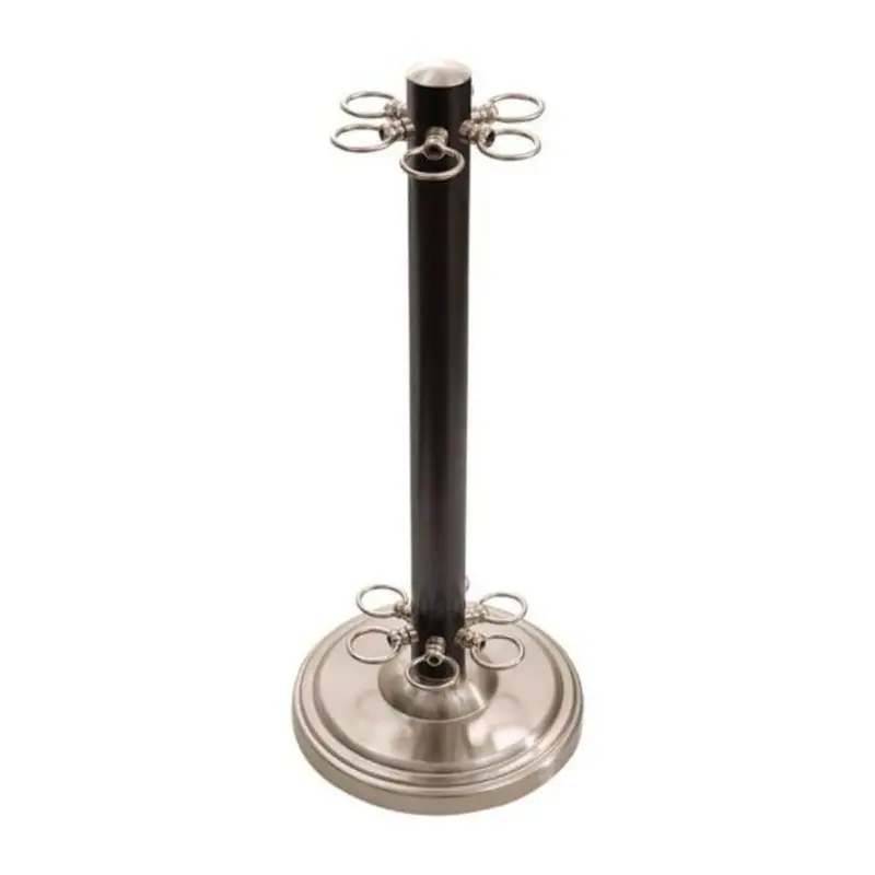 Floor Cue Rack 11 X 26 (6) - Black Brushed Nickel 1