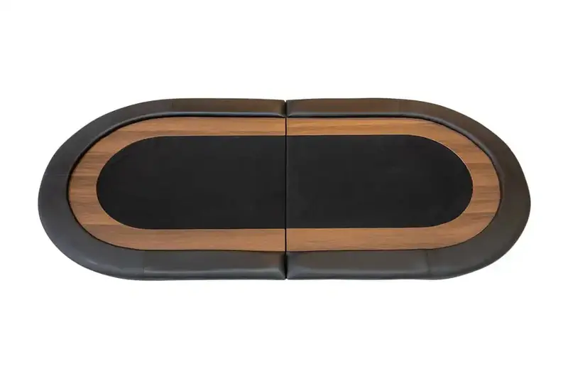Foldable Poker Table Top - Black And Brown 1