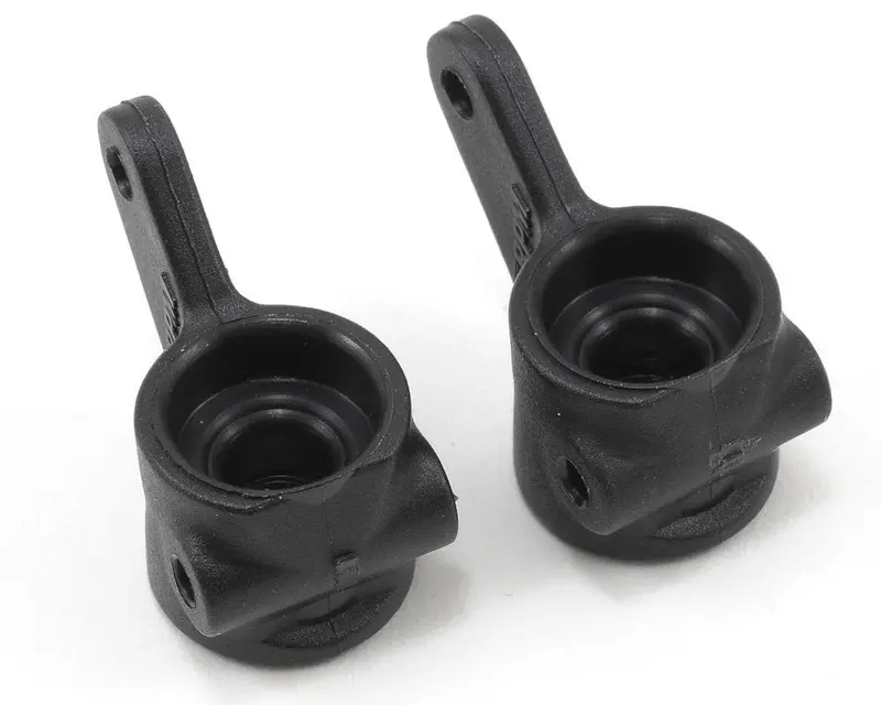 Front Bearing Carrier Set (Black) (2) (Slash, Bandit, Rustler, Stampede) Rpm-80372 1