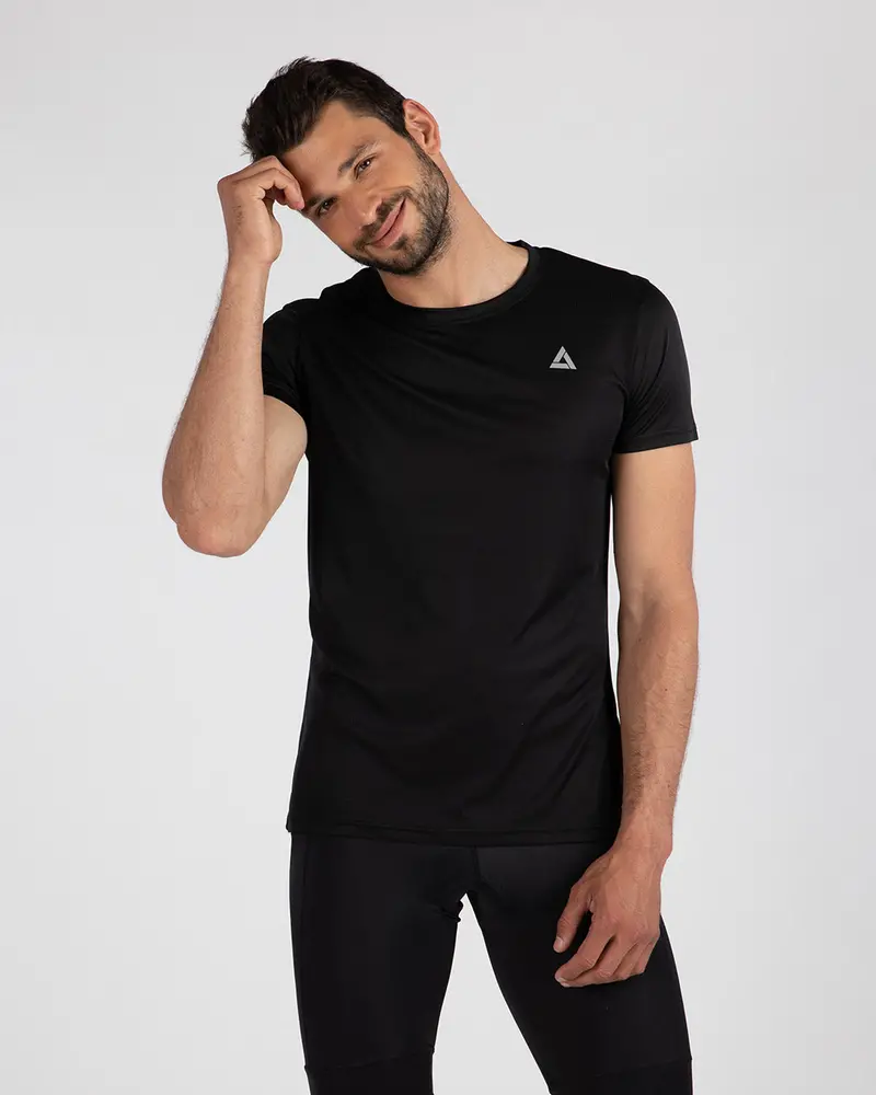 Funktions Laufshirt Kurzarm Comfort Line Schwarz Setprodukt 1