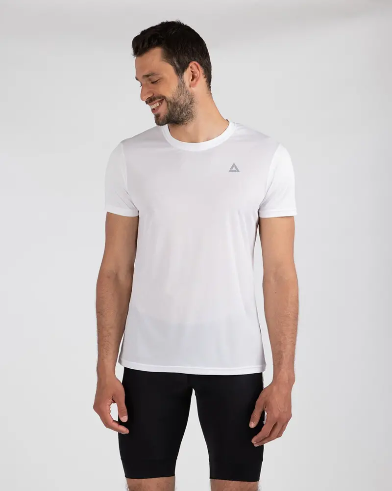 Funktions Laufshirt Kurzarm Comfort Line Weiss 1