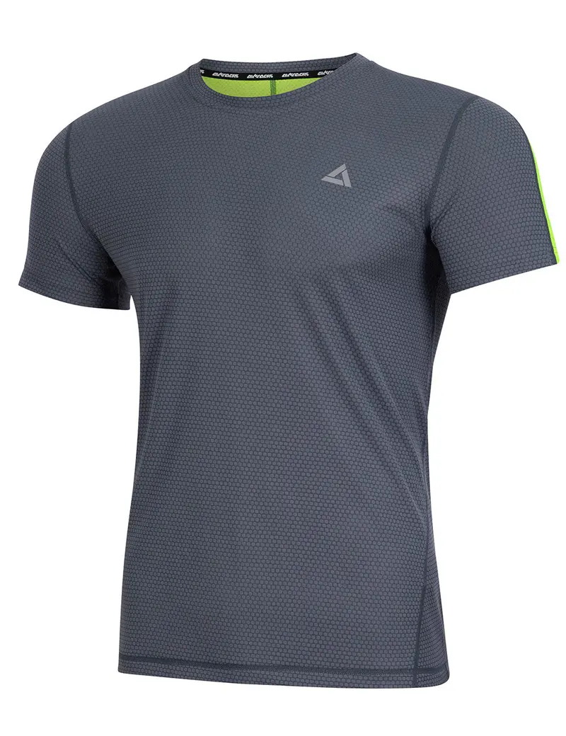 Funktions Laufshirt Kurzarm Pro Line Grau-Neon Setprodukt 1