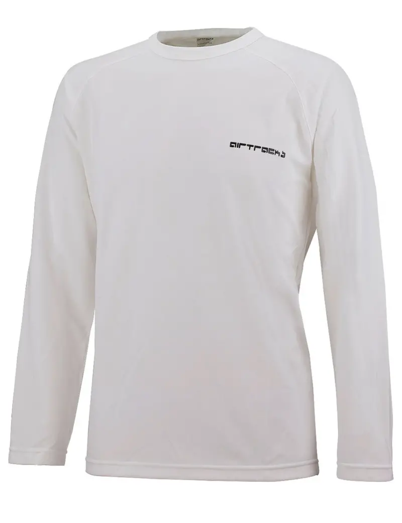 Funktions Laufshirt Langarm Weiss 1