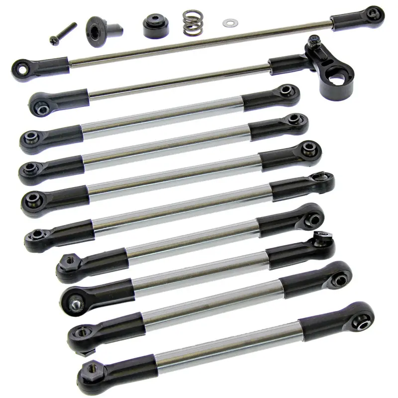 Gmade 1/10 R1 Rock Crawler Upper & Lower Links, Steering Linkage 1