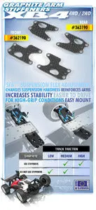Graphite Front Lower Arm Plate 1.6Mm (L+R) 1
