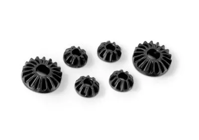 Graphite Gear Diff Bevel & Satellite Gears (2+4) - Low 1