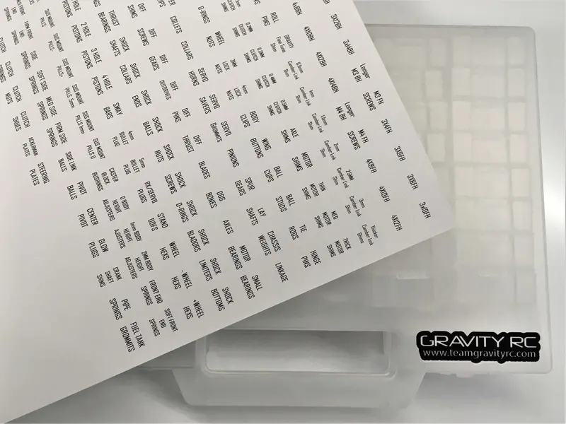 Gravity Rc Ultimate Hardware Parts Box (46 Individual Containers) Grc275 1