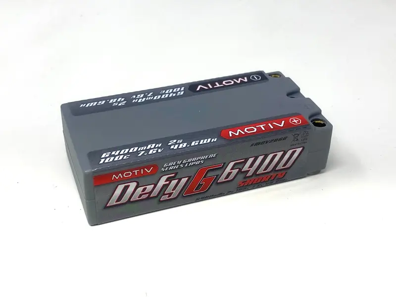 Grey Graphene Shorty Lipo 2S Battery 6400Mah Mov-2066 1