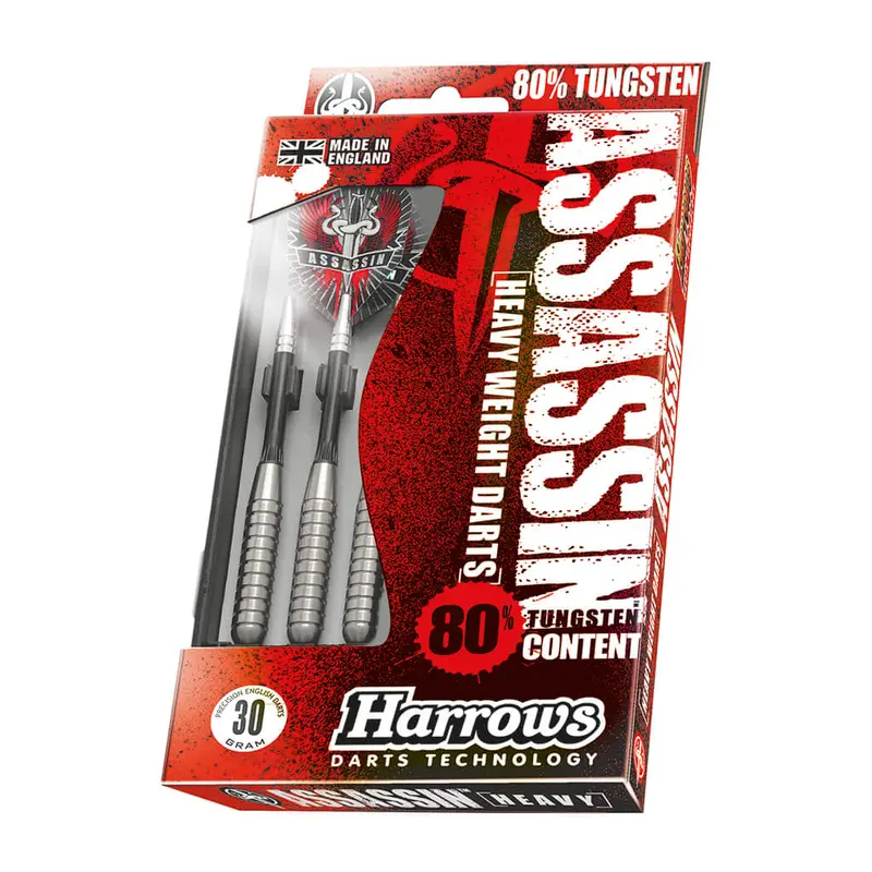 Harrows Assassin Heavy Steel Tip Darts - 80% Tungsten 1