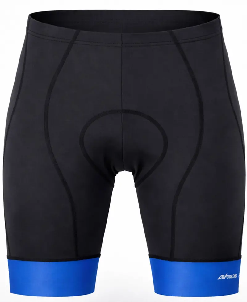 Herren Fahrradhose Kurz Radhose Comfort Line Schwarz Blau 1