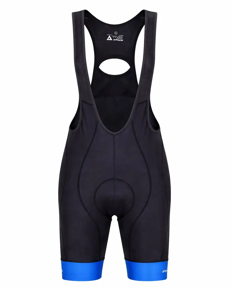 Herren Fahrradhose Kurz Radhose Mit Trägern Trägerhose Comfort Line Schwarz Blau 1