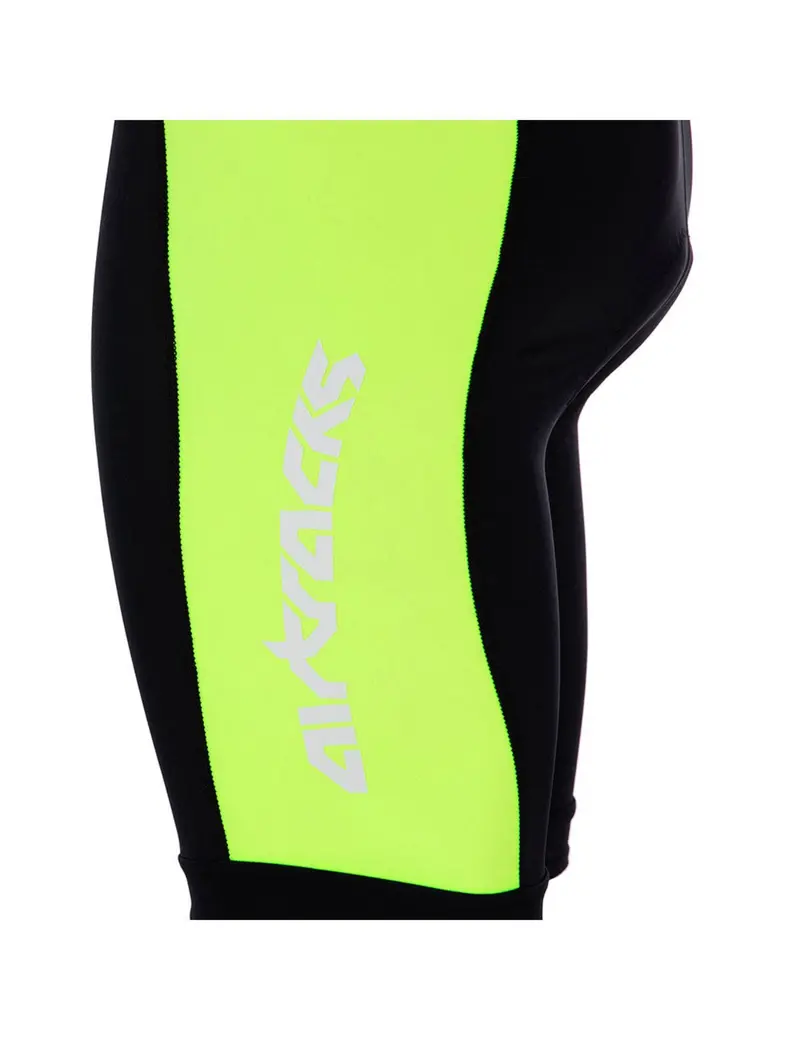 Herren Fahrradhose Kurz Radhose Pro Line Schwarz-Neon 4