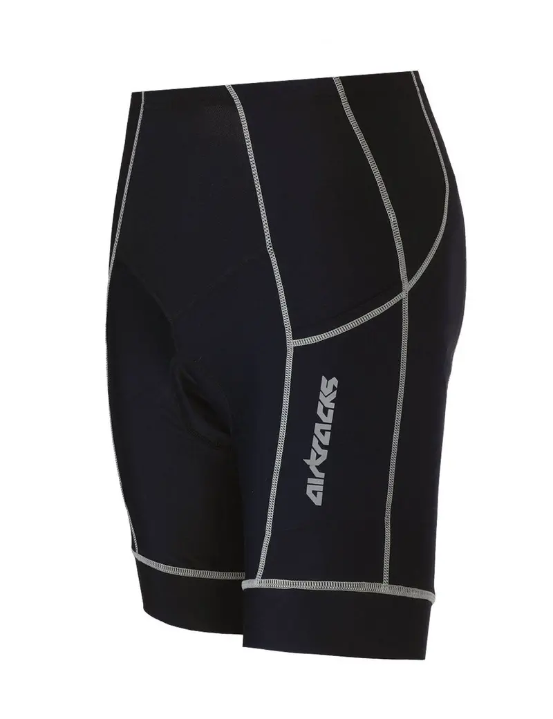 Herren Fahrradhose Kurz Radhose Pro Schwarz Grau 1
