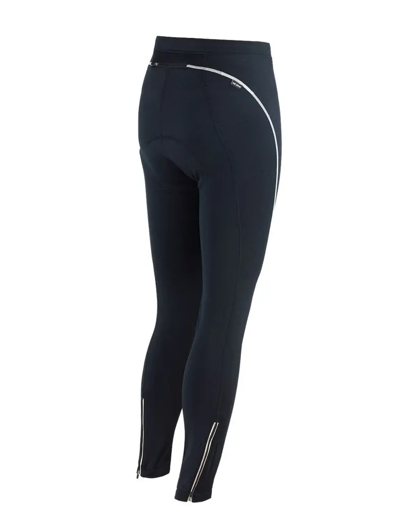 Herren Fahrradhose Lang Schwarz Silber 2