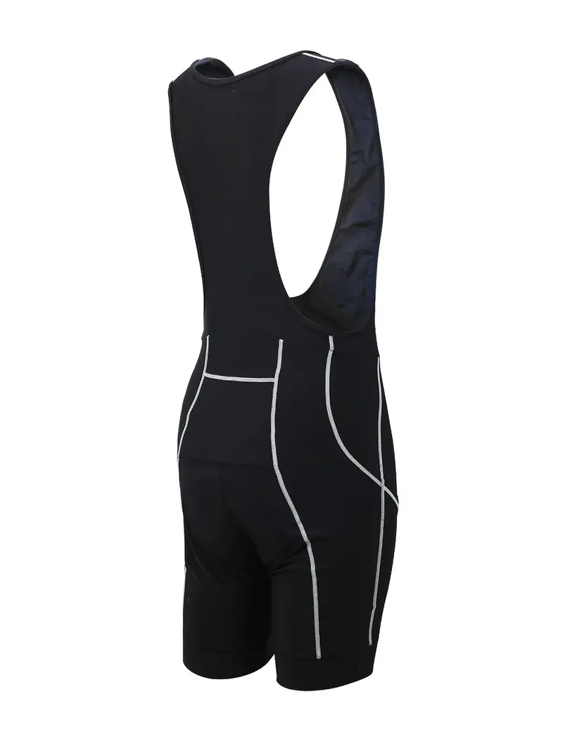 Herren Fahrradhose Trägerhose Kurz Pro Schwarz-Grau Setprodukt 2