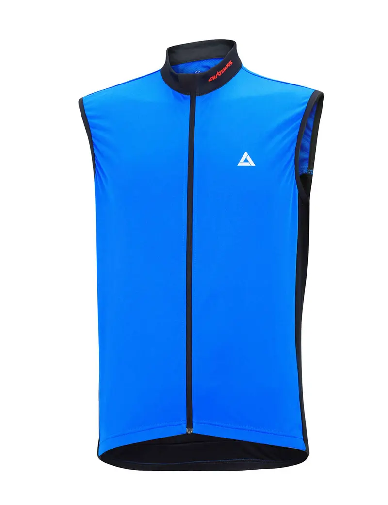 Herren Fahrradtrikot Ärmellos Comfort Line Blau-Schwarz Setprodukt 1