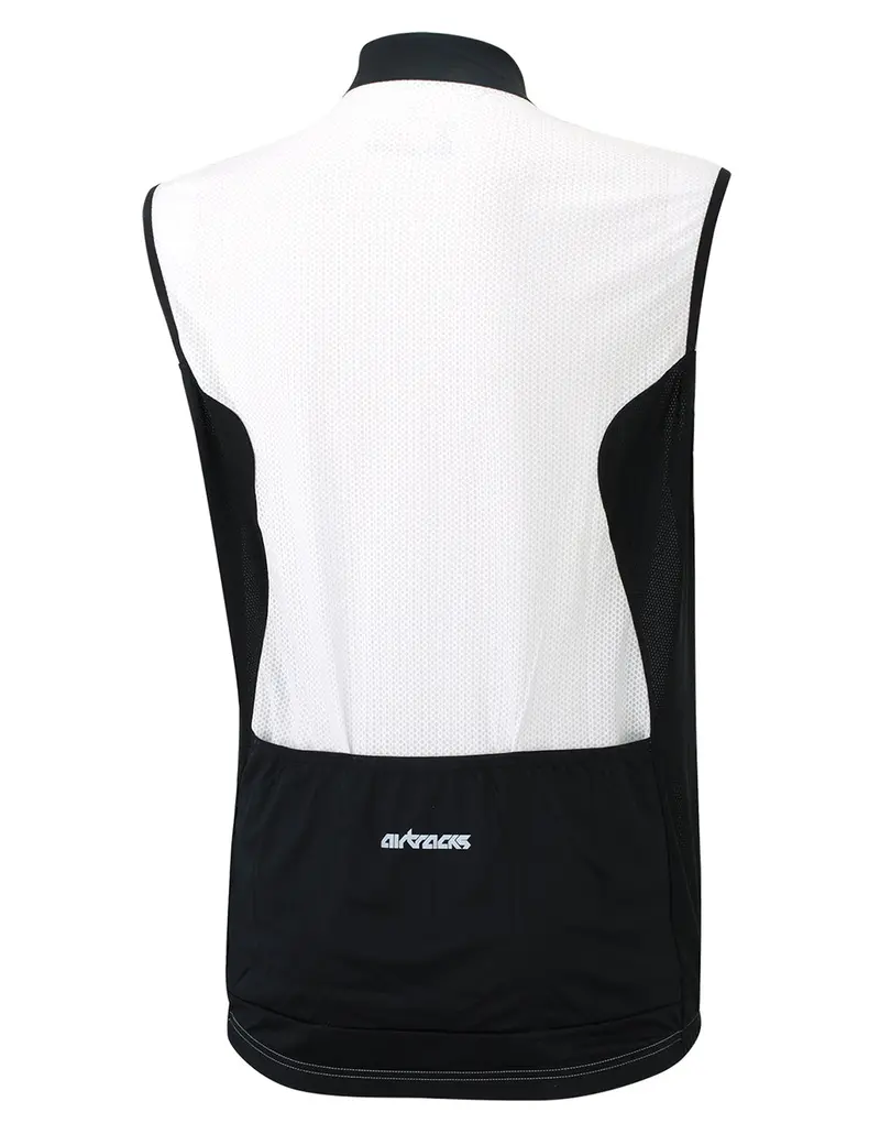 Herren Fahrradtrikot Ärmellos Comfort Line Weiss-Schwarz Setprodukt 2