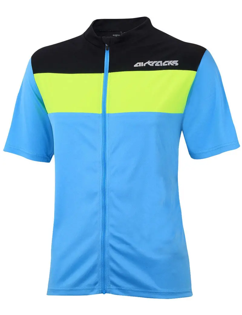 Herren Fahrradtrikot Kurzarm Pro Air Hellblau 1
