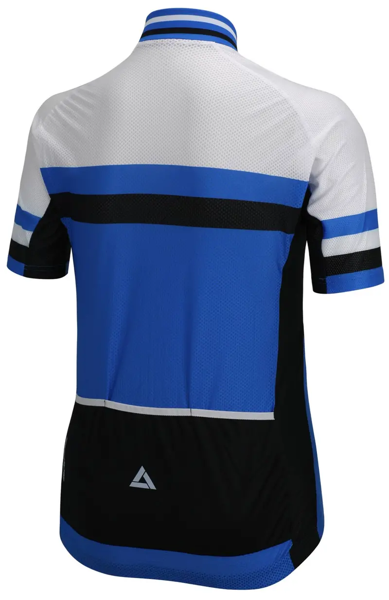 Herren Fahrradtrikot Kurzarm Pro Line Iii Blau-Weiss 2
