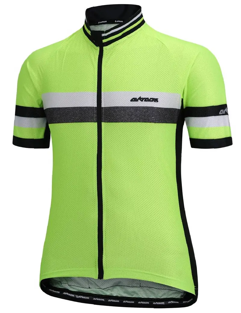 Herren Fahrradtrikot Kurzarm Pro Line Iii Neon-Schwarz 3