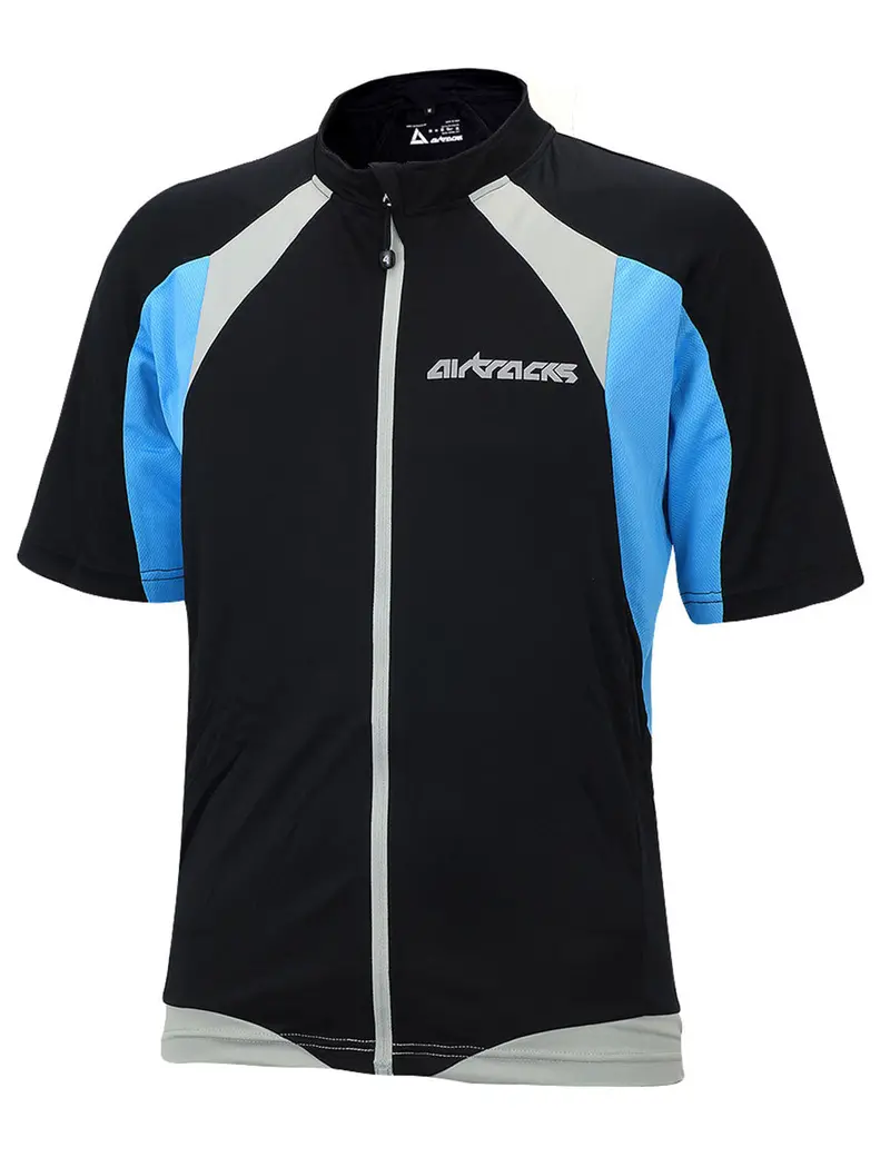 Herren Fahrradtrikot Kurzarm Pro T Schwarz-Blau Setprodukt 1