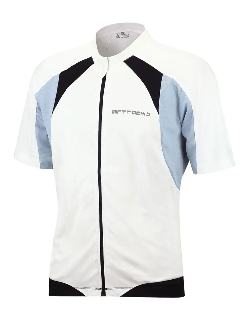 Herren Fahrradtrikot Kurzarm Pro T Weiss 1